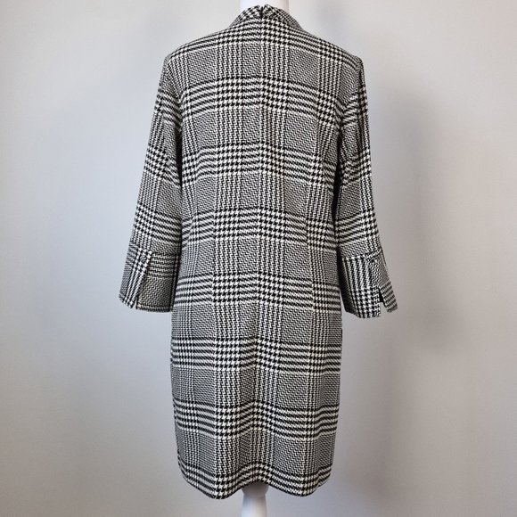 H&M Houndstooth Plaid 3/4 Sleeve Dress Size 6 - Picture 3 of 11
